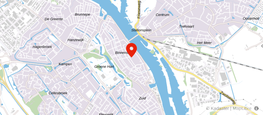Locatie van ASN Bank Kampen