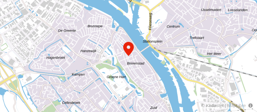 Locatie van Alpina makelaardij Kampen