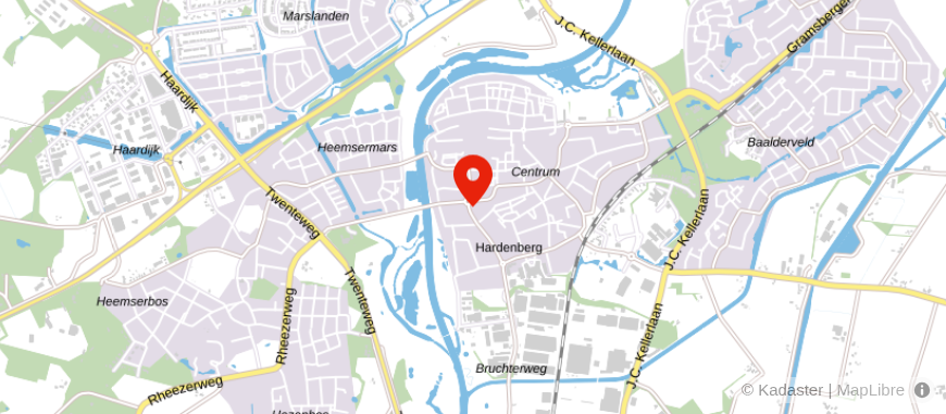 Locatie van De Hypotheker Hardenberg