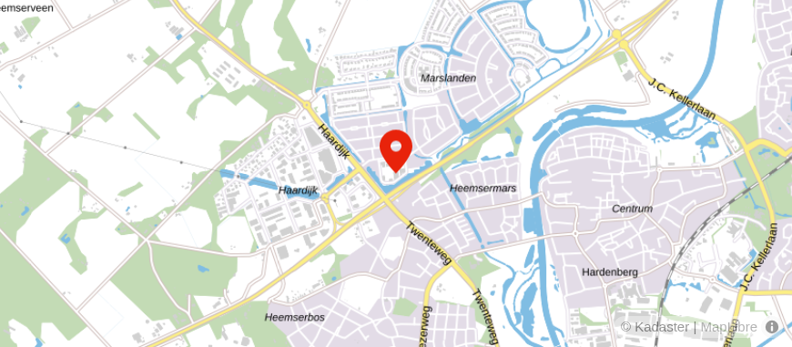 Locatie van Bentum Nijboer Notarissen