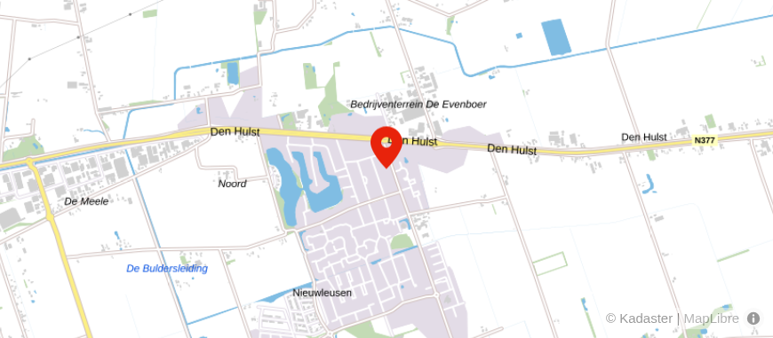 Locatie van Slomp Verzekeringen en Hypotheken Nieuwleusen