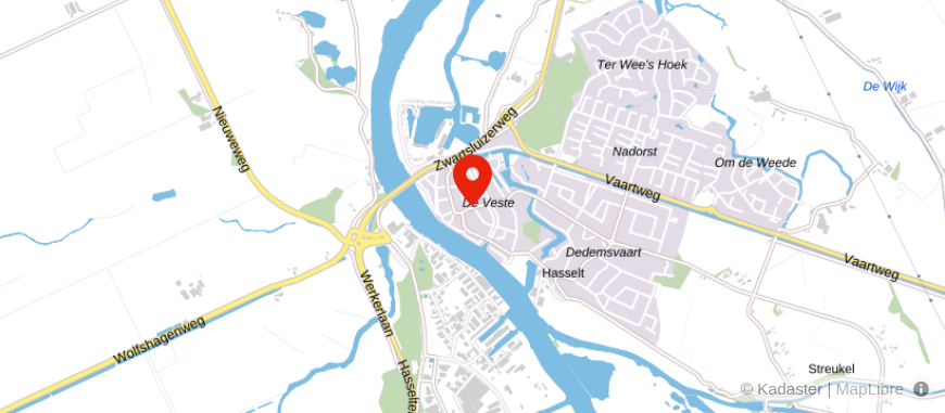 Locatie van Slomp Verzekeringen en Hypotheken Hasselt