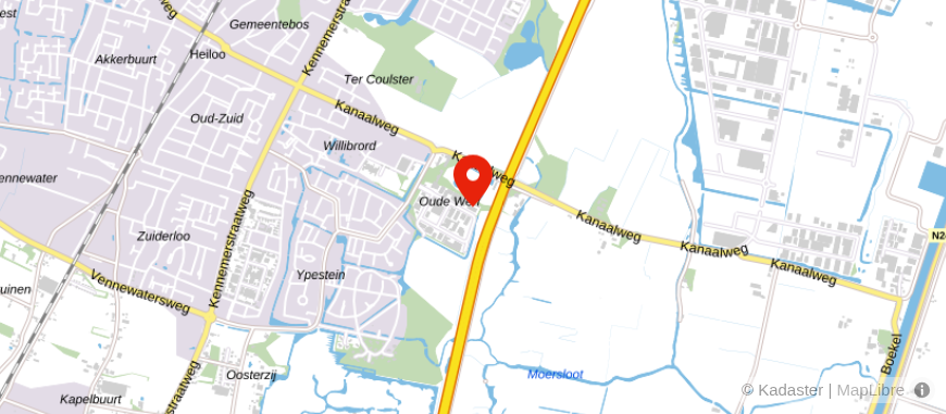 Locatie van JW 