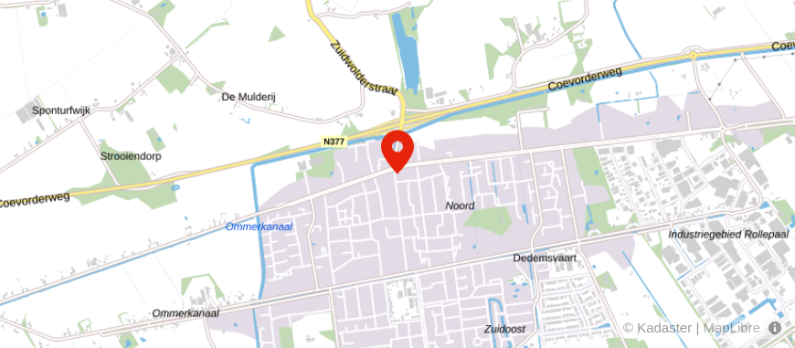 Locatie van Vrieling Dedemsvaart