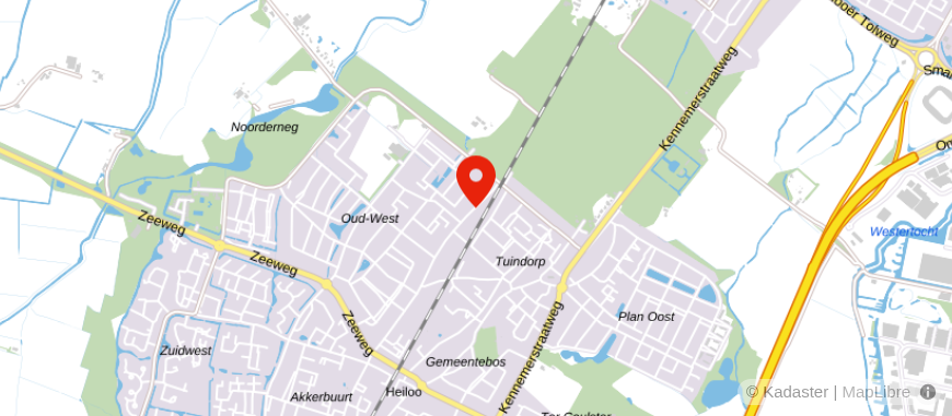 Locatie van De Groene Hypotheekadviseurs Heiloo