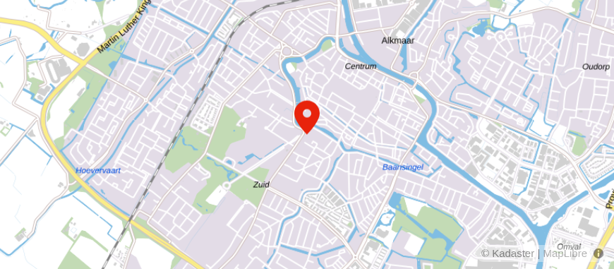 Locatie van Valkering Adm. en Belastingadviseurs Alkmaar