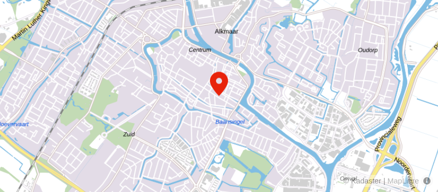 Locatie van Van Bruggen Alkmaar