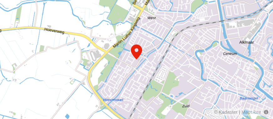 Locatie van ASN Bank Alkmaar
