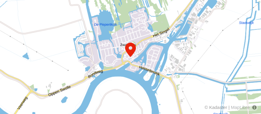 Locatie van Elan Notarissen Zwartsluis