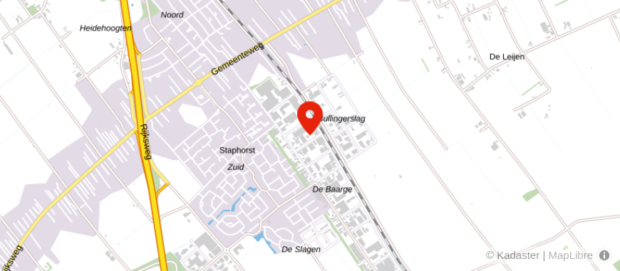 Locatie van Harke Administratie en Fiscaal Advies