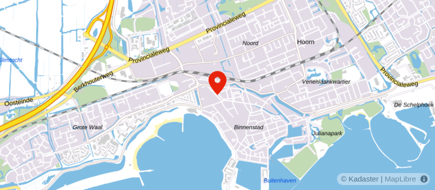 Locatie van Hoekstra en van Eck Hoorn