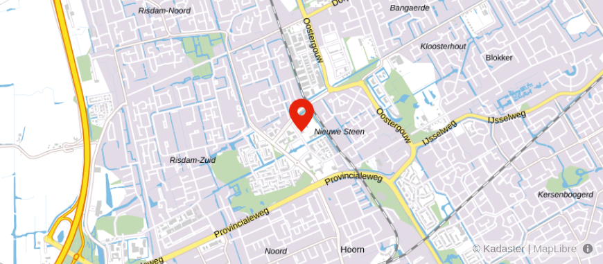 Locatie van Rabobank Hoorn