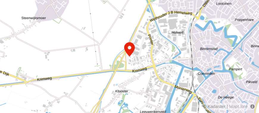 Locatie van Reinders Assurantiën