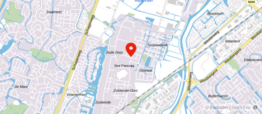 Locatie van Administratie- en Belastingadvieskantoor Eiff