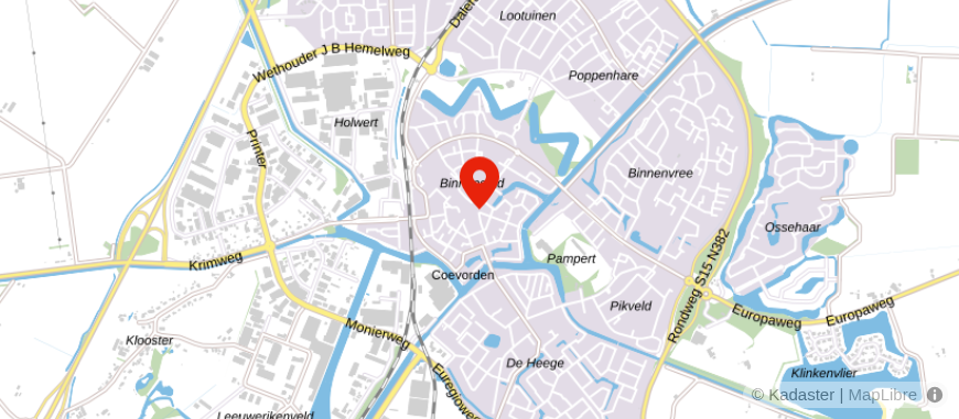 Locatie van ASN Bank Coevorden