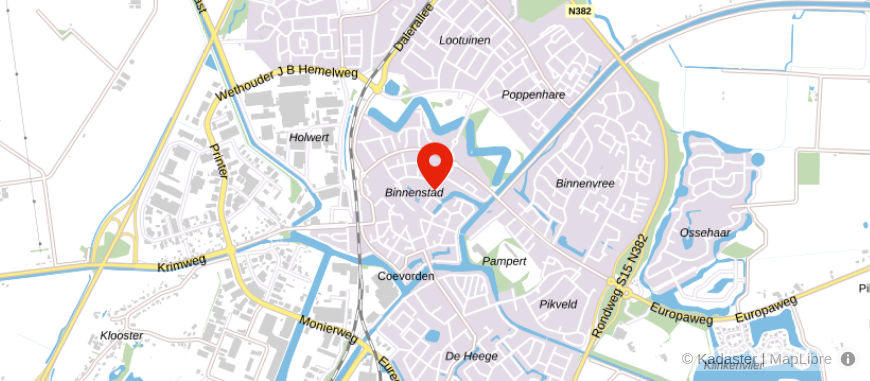 Locatie van Univé Dichtbij Coevorden
