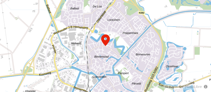 Locatie van Veen & Veste Notarissen Coevorden