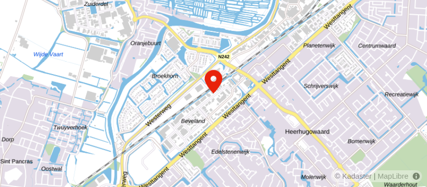 Locatie van Barten Heerhugowaard