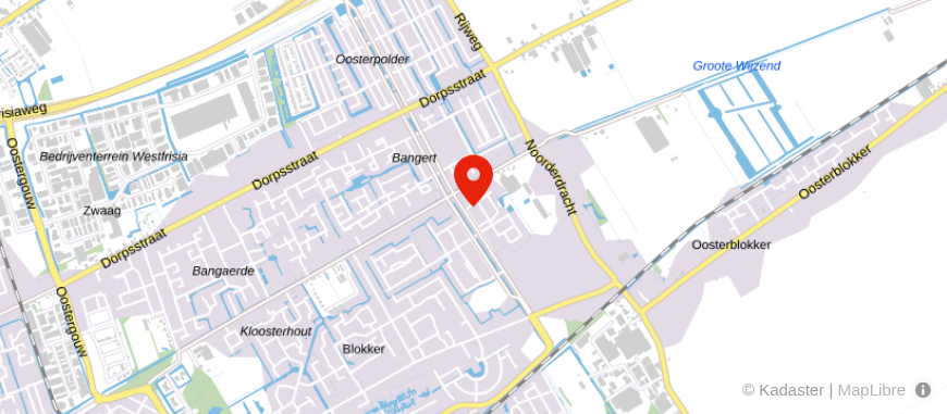 Locatie van Blokker & Van Dijk Financieel Advies