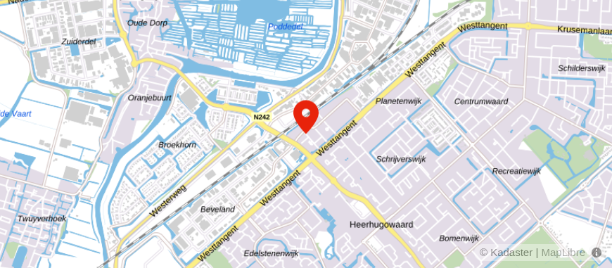 Locatie van VLIEG Financieel Advies Heerhugowaard