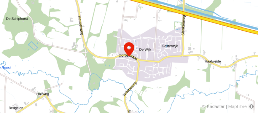 Locatie van Adviesgroep Mulderij Verzekeringen De Wijk