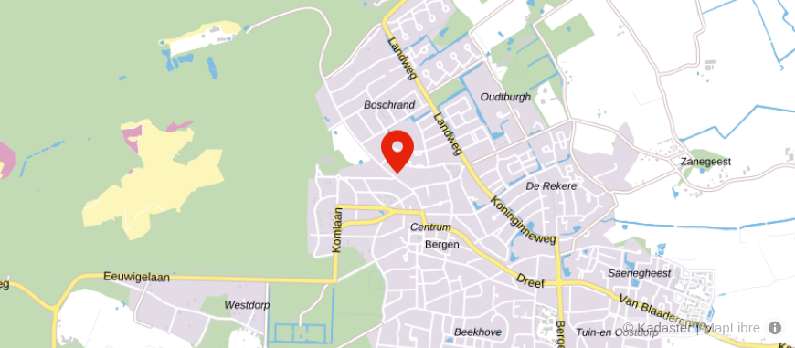 Locatie van B&L Notarissen Bergen