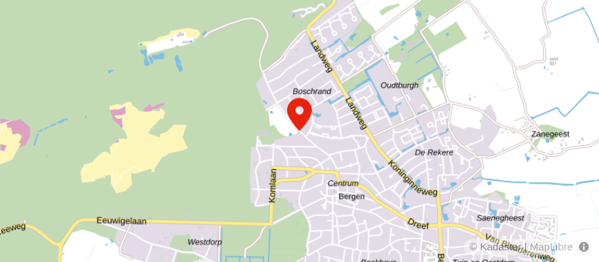 Locatie van Q-Bus Makelaars Bergen