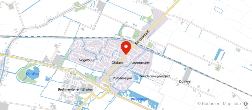 Locatie van Adviesbureau H.J. Dekker