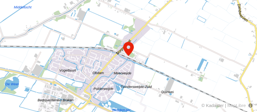 Locatie van Langedijk & Starren