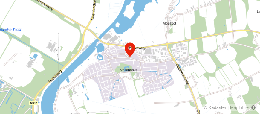 Locatie van Van Bruggen Emmeloord