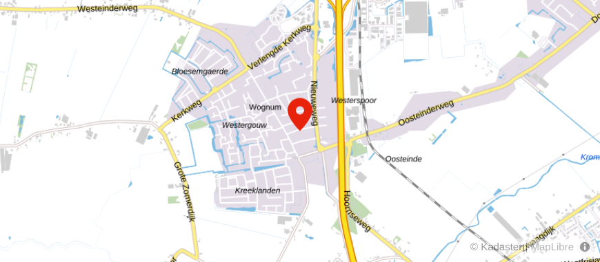 Locatie van Financieel Centrum West-Friesland