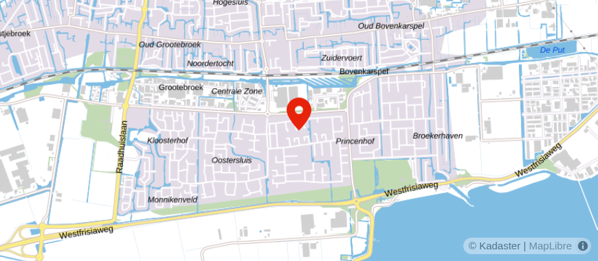 Locatie van Assurantie- en Financieringskantoor M. Schoonbeek