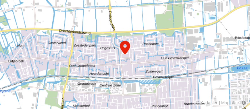 Locatie van Tuinte Hypotheken