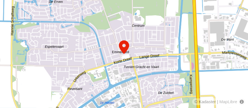 Locatie van Alpina makelaardij Emmeloord