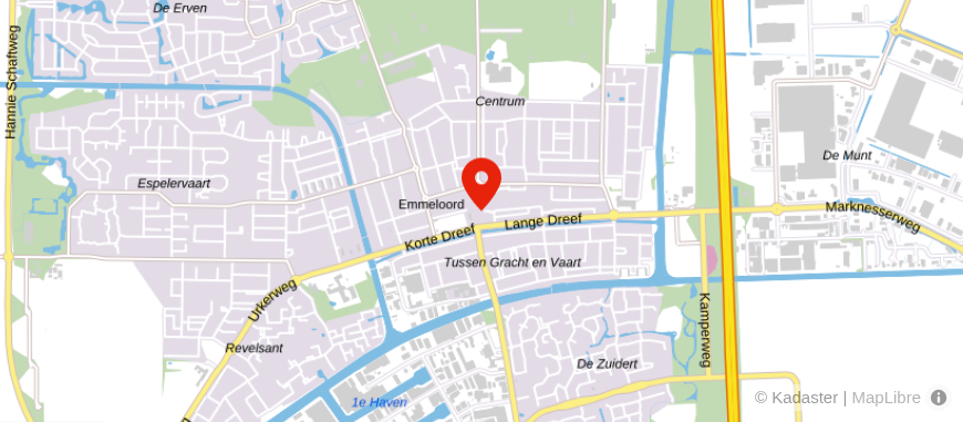 Locatie van Rabobank Emmeloord