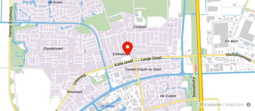 Locatie van Alpina Emmeloord - Regiobank