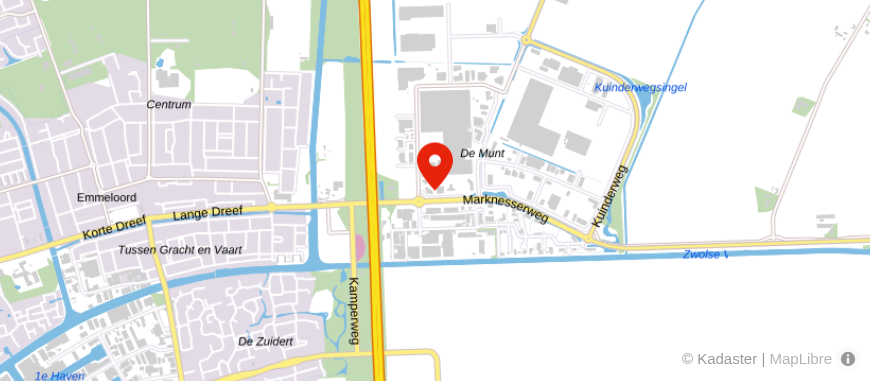Locatie van Agriteam Makelaars Flevoland