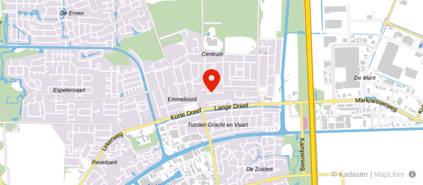 Locatie van VSO makelaars & taxateurs Emmeloord