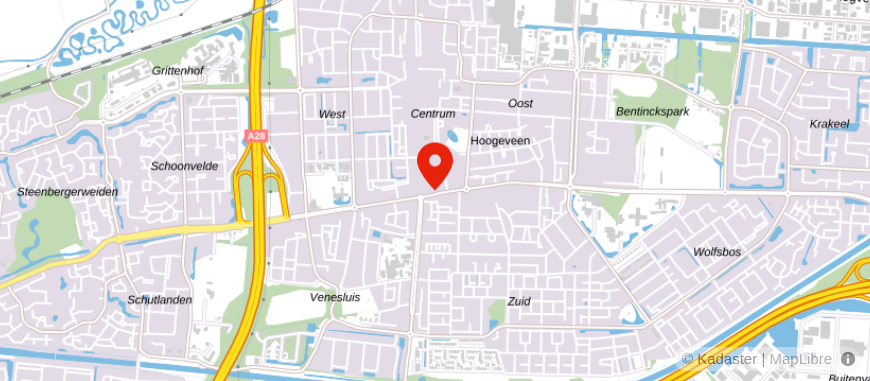 Locatie van Veldsink - De Witte