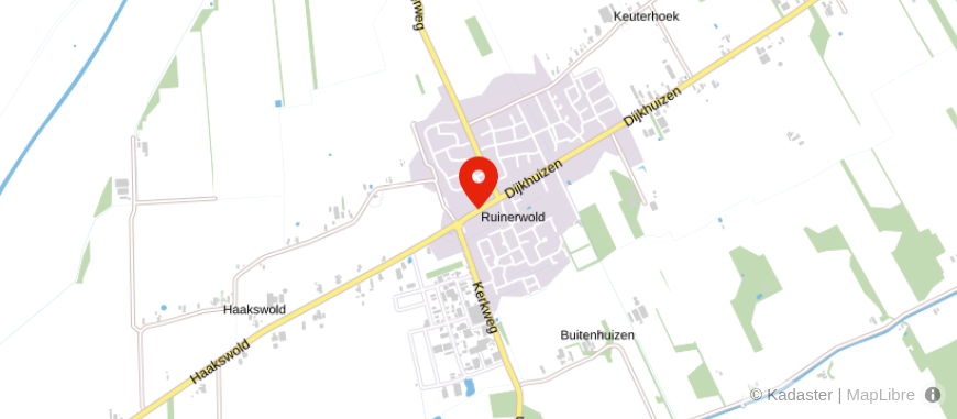 Locatie van MW administratie en advies