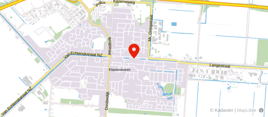Locatie van De Hypotheker Klazienaveen