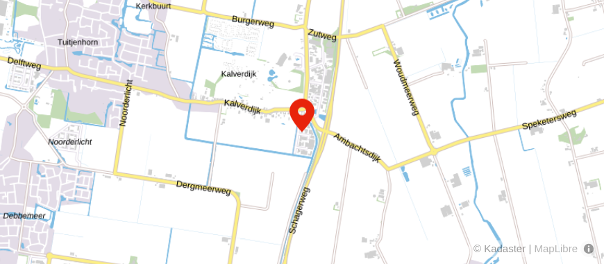 Locatie van Administratie en Assurantiekantoor Molenaar