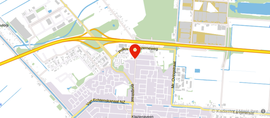 Locatie van van Bruggen Coevorden Klazienaveen