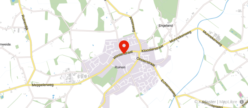 Locatie van Univé Samen Ruinen