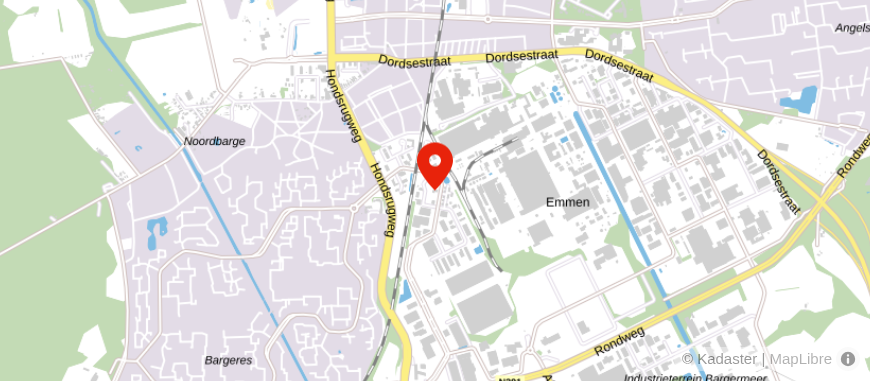 Locatie van aaff Emmen