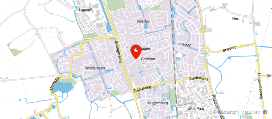 Locatie van De Hypotheekshop Schagen