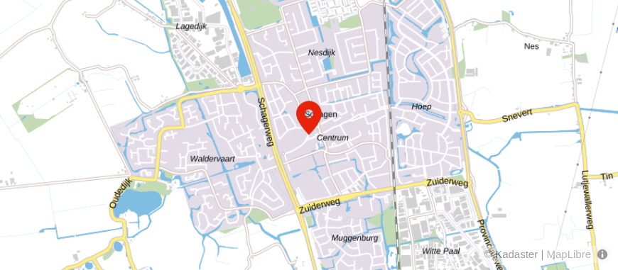 Locatie van De Hypotheker Schagen