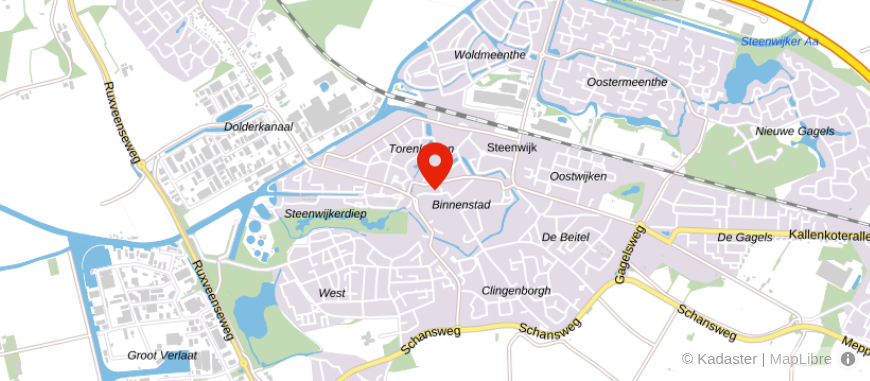 Locatie van Van Campen & Dijkstra Steenwijk
