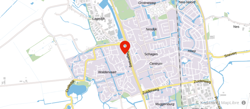 Locatie van Alpina Schagen