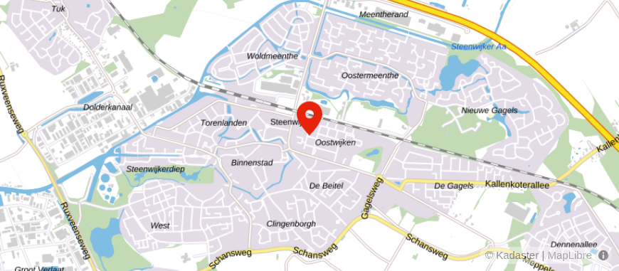 Locatie van Van der Velde & Planners van Waarde B.V.
